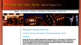 What Societyforthearts.org website looked like in 2019 (5 years ago)