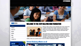 What Stopbullyingnowfoundation.org website looked like in 2019 (5 years ago)