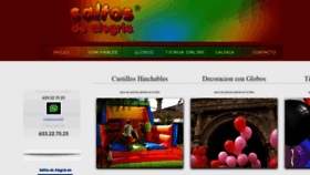 What Saltosdealegria.com website looked like in 2019 (5 years ago)