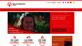 What Specialolympicsarizona.org website looked like in 2019 (5 years ago)