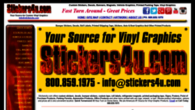 What Stickers4u.com website looked like in 2019 (5 years ago)
