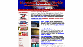What Shutters.hurricaneshuttersflorida.com website looked like in 2019 (5 years ago)