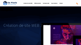 What Sixpixels.fr website looked like in 2019 (5 years ago)