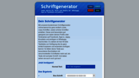 What Schriftgenerator.net website looked like in 2019 (5 years ago)