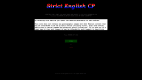 What Strictenglishcp.com website looked like in 2019 (5 years ago)