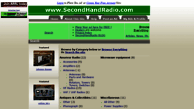 What Secondhandradio.com website looked like in 2019 (5 years ago)