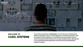 What Sabelsystems.com website looked like in 2019 (5 years ago)