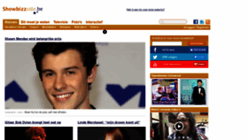 What Showbizzsite.be website looked like in 2019 (7 years ago)