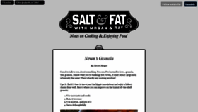 What Saltandfat.com website looked like in 2019 (5 years ago)