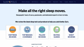 What Sleepopolis.com website looked like in 2019 (5 years ago)