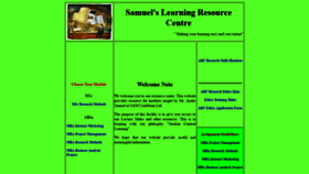 What Samuellearning.org website looked like in 2019 (5 years ago)