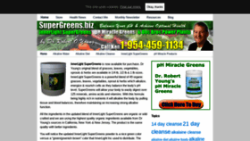 What Supergreens.biz website looked like in 2019 (5 years ago)