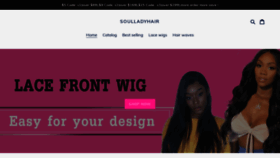 What Soulladyhair.com website looked like in 2019 (5 years ago)