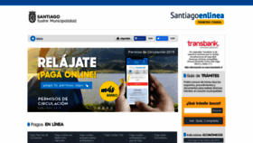 What Santiagoenlinea.cl website looked like in 2019 (5 years ago)