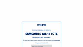 What Samsonite.ca website looked like in 2019 (5 years ago)