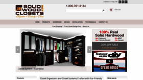 What Solidwoodclosets.com website looked like in 2019 (5 years ago)