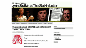 What Slotkinletter.com website looked like in 2019 (5 years ago)