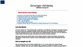 What Strongerathletes.com website looked like in 2019 (5 years ago)