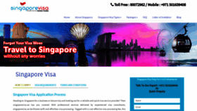 What Singaporevisa.ae website looked like in 2019 (5 years ago)