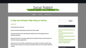 What Socialrabbit.net website looked like in 2019 (5 years ago)