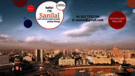 What Sanilal.com website looked like in 2019 (5 years ago)