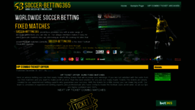 What Soccer-betting365.com website looked like in 2019 (5 years ago)