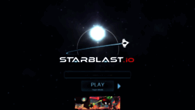 What Starblast.io website looked like in 2019 (6 years ago)