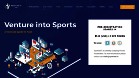 What Sportvest.io website looked like in 2019 (5 years ago)
