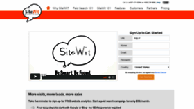 What Sitewit.com website looked like in 2019 (5 years ago)