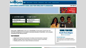 What Schoolguide.co.za website looked like in 2019 (5 years ago)