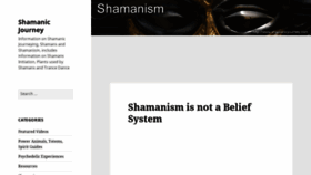 What Shamanicjourney.com website looked like in 2019 (5 years ago)