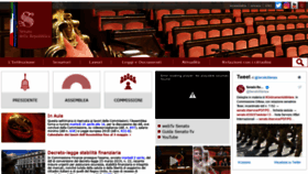 What Senato.it website looked like in 2019 (5 years ago)