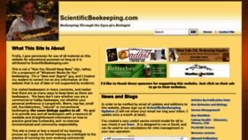 What Scientificbeekeeping.com website looked like in 2019 (6 years ago)