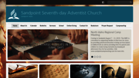 What Sandpointadventist.org website looked like in 2019 (5 years ago)