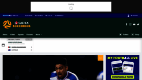 What Socceroos.com.au website looked like in 2019 (5 years ago)