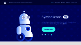 What Symbolicons.com website looked like in 2019 (5 years ago)