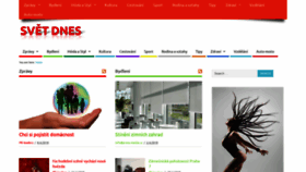 What Svetdnes.cz website looked like in 2019 (5 years ago)