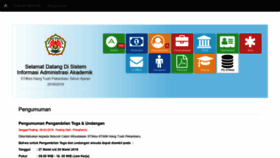What Siakadm.htp.ac.id website looked like in 2019 (5 years ago)