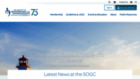What Sogc.org website looked like in 2019 (5 years ago)