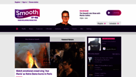 What Smoothradio.co.uk website looked like in 2019 (5 years ago)