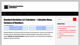 What Standard-deviation-calculator.com website looked like in 2019 (5 years ago)