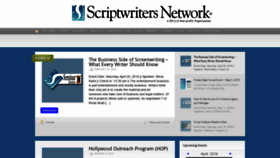 What Scriptwritersnetwork.org website looked like in 2019 (5 years ago)