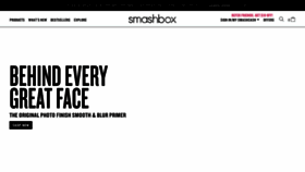 What Smashbox.com website looked like in 2019 (5 years ago)