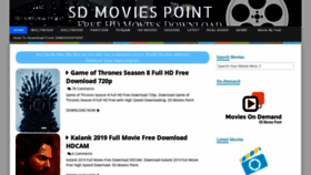 What Sdmoviespoint.live website looked like in 2019 (5 years ago)