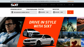 What Sixt.se website looked like in 2019 (5 years ago)