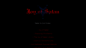 What Satanisgod.org website looked like in 2019 (5 years ago)