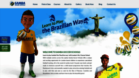 What Sambasoccerschools.com website looked like in 2019 (5 years ago)