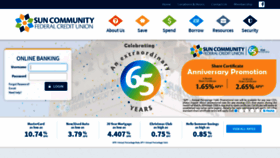 What Suncommunityfcu.org website looked like in 2019 (5 years ago)