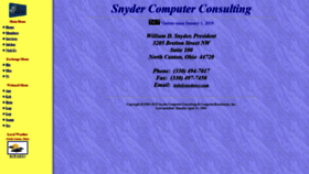 What Snydercc.com website looked like in 2019 (5 years ago)