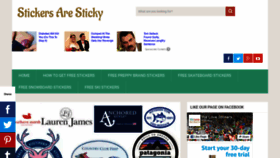 What Stickersaresticky.com website looked like in 2019 (5 years ago)